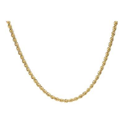 Goldkette LUIGI MERANO "Kordelkette, Gold 585" Gr. 50, gold, Halsketten, Damen, 50cm, Gelbgold 585