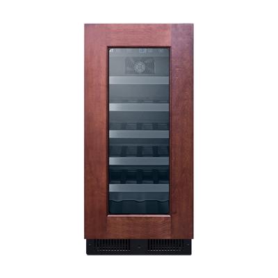 Summit ALWC15PNR 14 3/4" 1 Section Commercial Wine Cooler w/ (1) Zone - 23 Bottle Capacity, 115v, Red