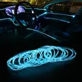 1/3/5M Auto Interni Strisce Decorative Atmosfera Luce Fredda Cruscotto Console Auto LED Car Styling
