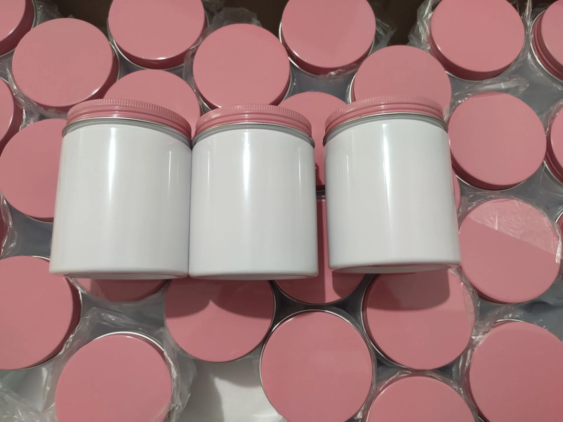 200 stücke 250g 300g g Plastik creme Gläser Gesichts maske Behälter Hautpflege Creme Dosen Flasche Creme kosmetische nachfüllbare Verpackung Image