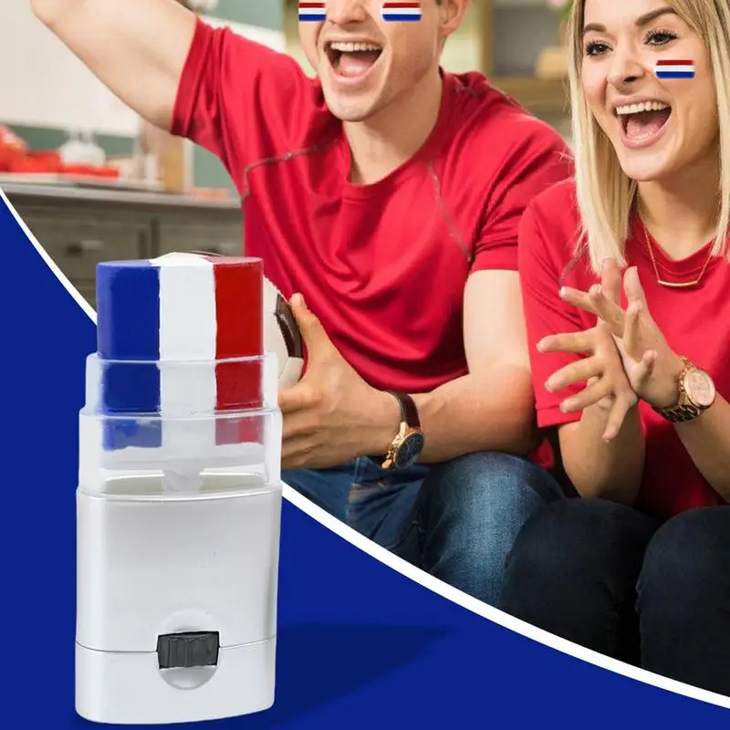 Landflagge, Gesichtsbemalung, Streifen, Fußballfächer, Pinselstab, Gesicht für Deutschland, Frankreich, Spanien, England, Flagge, Euro, Sportveranstaltungen