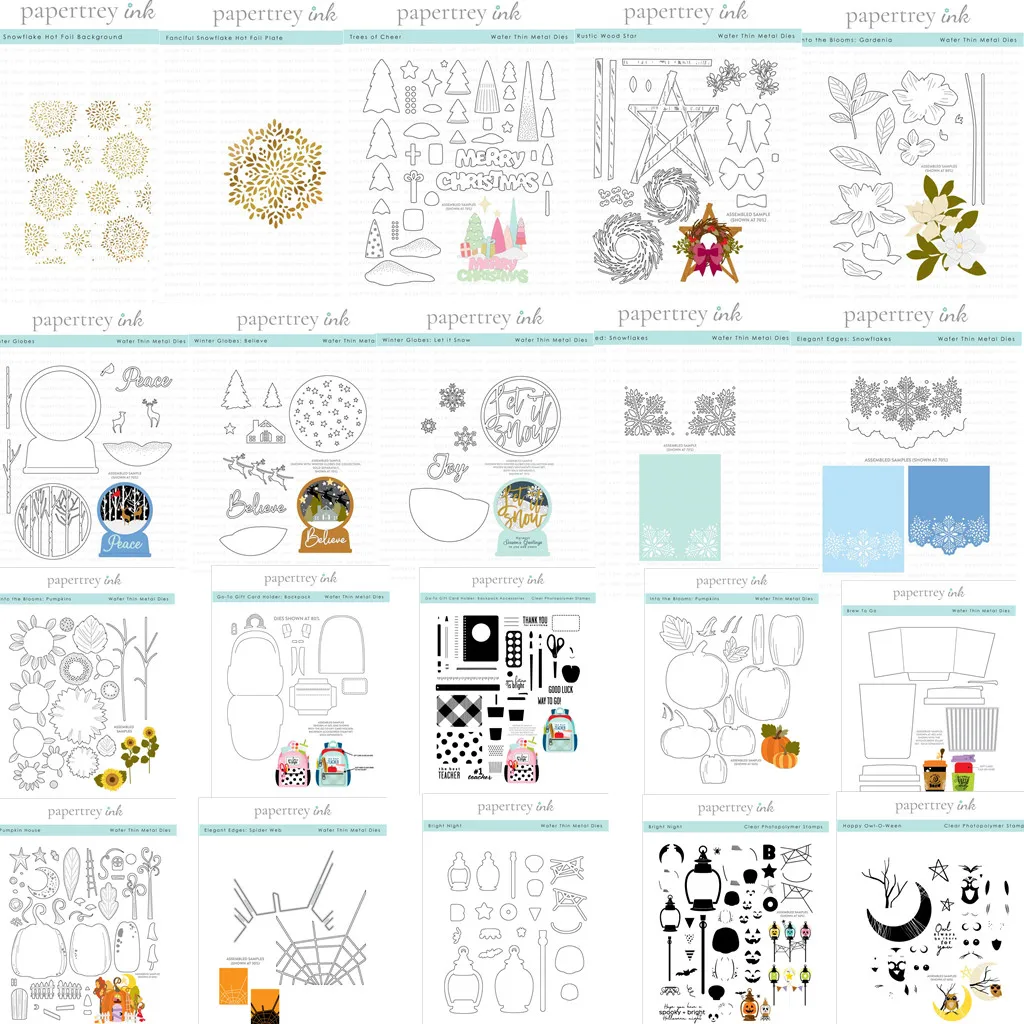 2024 Halloween Fanciful Background Plate Metal Cutting Die Hot Foil Clear Stamp Scrapbooking Paper Crafts Template Handmade Card