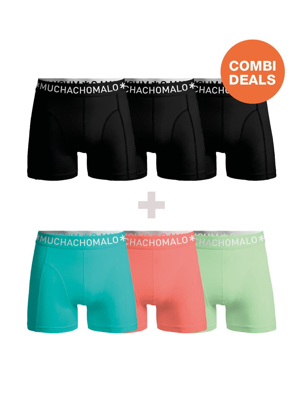 Muchachomalo Herren Boxershorts – 3+3 Stück – Herren Unterhosen Image