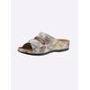 Pantolette FRANKEN-SCHUHE, Damen, Gr. 42, bunt (weiß, bunt), Lederimitat, sportlich, Schuhe