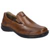 Slipper JOSEF SEIBEL "New Anvers 67", Herren, Gr. 44, braun (cognac), Leder, casual, Schuhe, Freizeitschuh, Halbschuh, Komfortschuh mit Wechselfußbett