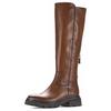 Stiefel GABOR, Damen, Gr. 40, Normalschaft, braun (cognac used), Kalbsleder, Textil, used, klassisch, Schuhe, Blockabsatz, Langschaftstiefel mit bequemer Best Fitting-Ausstattung