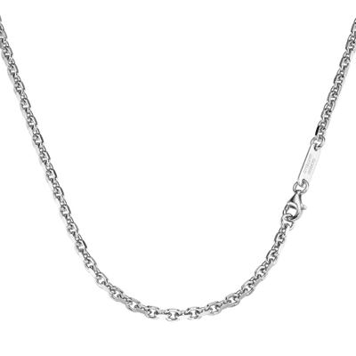 Silberkette "Ankerkette, diamantiert, massiv, Silber 925" Gr. 50, silber, GIORGIO MARTELLO MILANO, Halsketten, Herren, 50cm, Silber 925 (Sterlingsilber) Image
