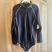 J. Crew Swim | J Crew Navy Tipped Long- Sleeve Active Rashguard Zip Front Swim Suit | Color: Blue/White | Size: 16