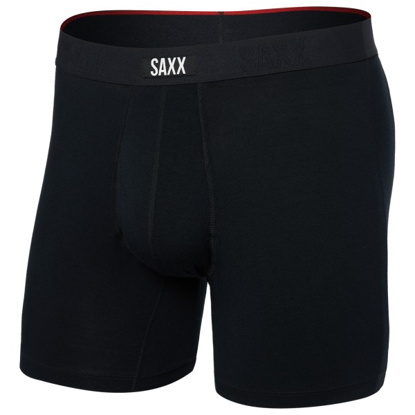 Saxx - Vibe Xtra Boxer Brief Fly - Kunstfaserunterwäsche Gr L schwarz