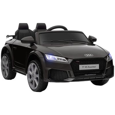 Aosom 6V Audi TT RS Kids Ride-On Car Suspension, Lights, MP3 Player, Black