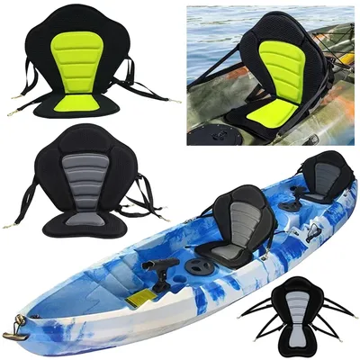 Paddle Board Seat Padded SUP Paddle Board Seat with Detachable Storage Bag Canoe Backrest Seat for Kayaks Rowboats Fishing Boats