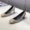 Moraima Snc Square Buckle Chunky Heels Women Pumps Fashion Office Lady Heels Black Whiter Patent