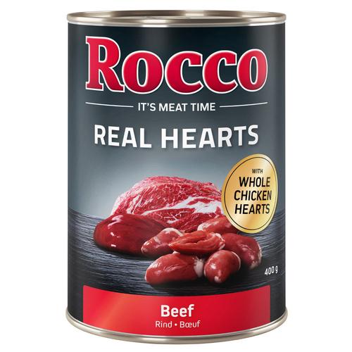 24x400g Real Hearts Rind Rocco Hundefutter nass