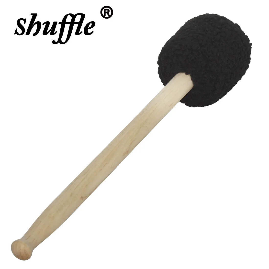 Wollfilz Drumstick mit Ahorngriff Bass Drum Mallet Black Bass Mallets Holz Percussion Instrument Zubehör Drums Teile Image