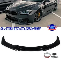 Für BMW M Sport F06 F12 F13 M6 2012-2017 CS Style Glänzend Schwarz Frontstoßstange Lippe Spoiler