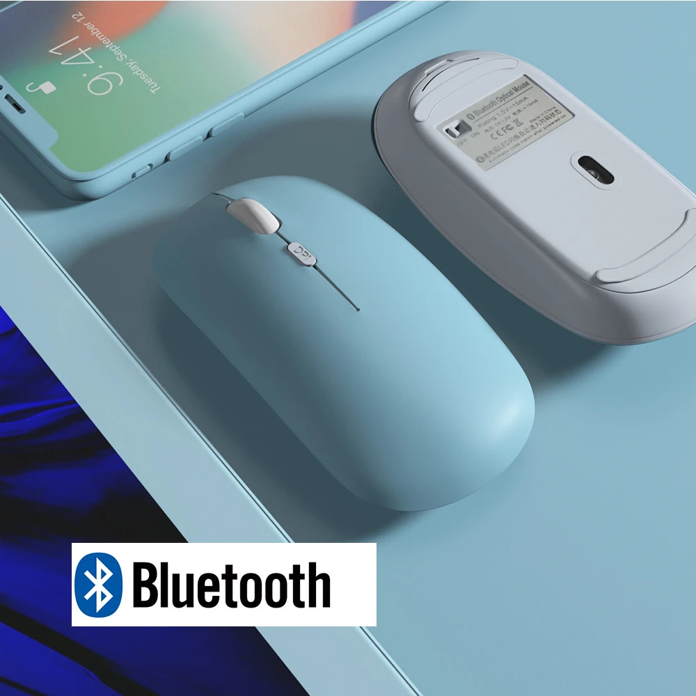 Drahtlose Bluetooth Maus Für iPad Samsung Huawei Lenovo MiPad Android Windows Tablet Batterie Maus Für Laptop Notebook Computer Image