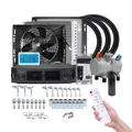 Compressore aria condizionata elettrico automatico universale per autoveicoli 12V 24V per auto Van Street Rod Condizionatore A/C classico caldo