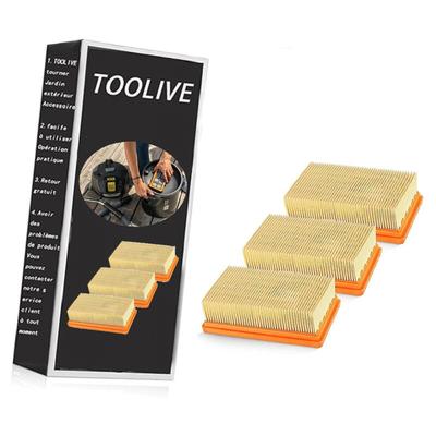 3 Filter für Kärcher Staubsauger [WD4, WD5, WD6 / MV4, MV5, MV6] – 3 Flachfaltenfilter für Image