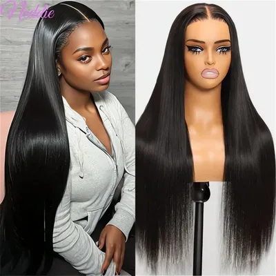 Glueless Bone Straight 4X4 Hd Lace Frontal Wig 13X6 13X4 Black Lace Front Wig Human Hair 5x5 Natural