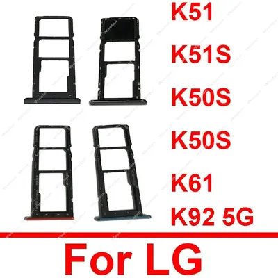 SIM Card Tray Holder For LG K50 Q60 K50S K51 K51S K61 K92 5G LM-K920AM Dual Sim Reader Card Socket