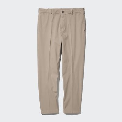 Uniqlo - Cotton Smart Ankle Trousers - Beige - XS