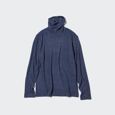Uniqlo - Heattech Fleece Turtleneck - Blue - M