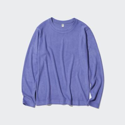Uniqlo - Heattech Fleece Crew Neck - Purple - S