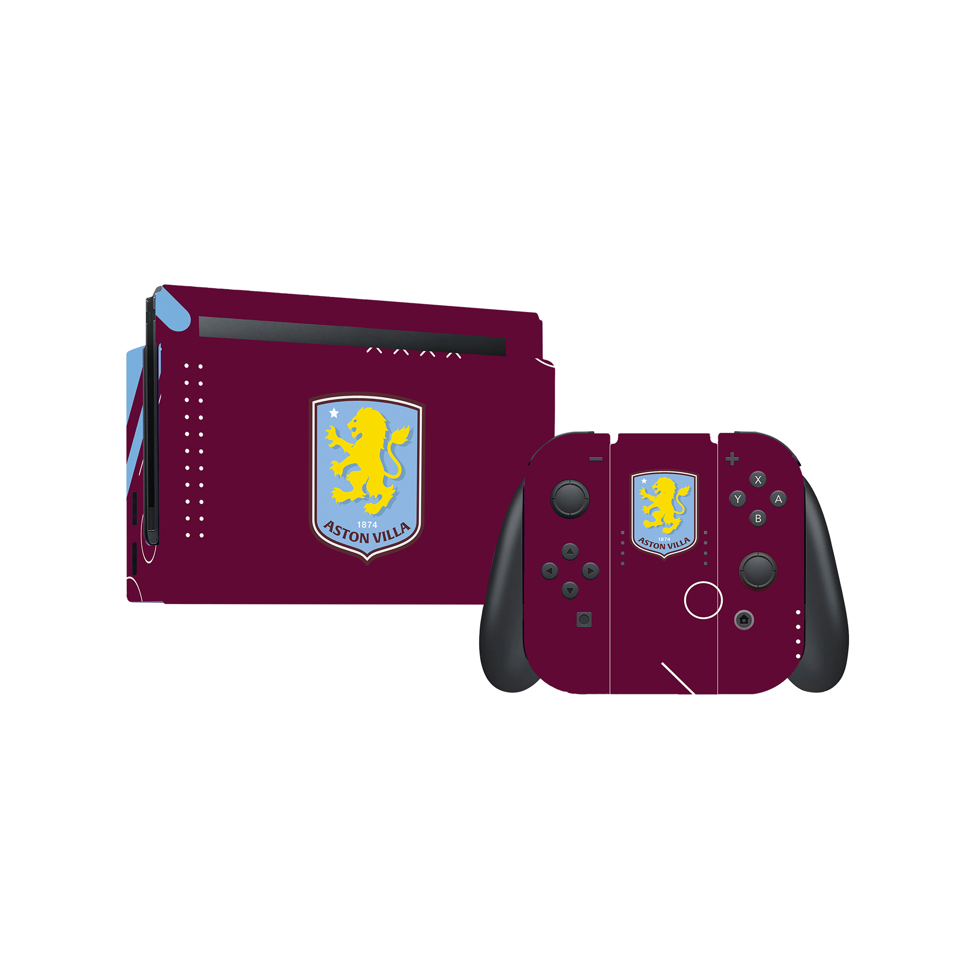 Skin-Set für Nintendo Switch-Bundle von Aston Villa Image