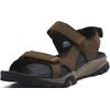 Sandale TIMBERLAND "Lincoln Peak 2 STRAP SANDAL", Gr. 41,5, braun, Leder, sportlich, Schuhe, mit Klettverschluss