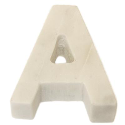 Marble Helvetica Letter White