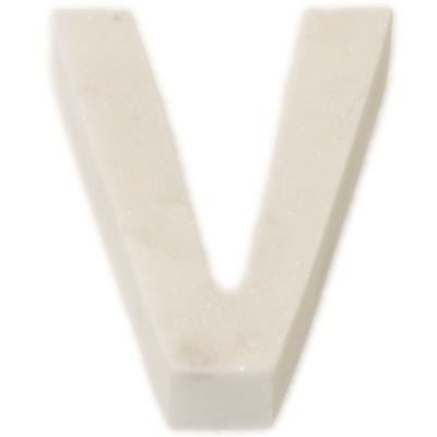 Marble Helvetica Letter White