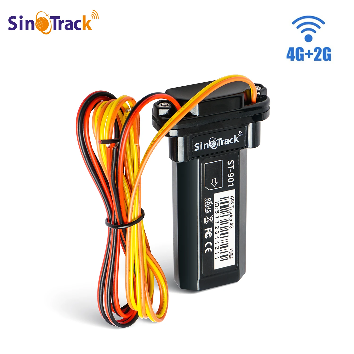 SinoTrack Mini wasserdichtes GPS-Tracker-Gerät mit integrierter Batterie ST-901 901L für Auto, Motorrad, Fahrzeug, Fernbedienung, kostenlose Web-App Image