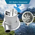 Turbine à eau hydraulique sans balais, petit générateur hydroélectrique domestique extérieur, aimant en continu, DC, 18V, 500W, 1000W