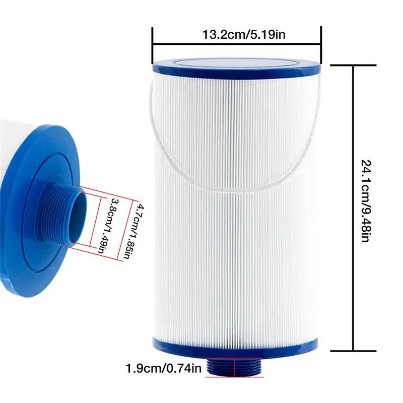 Piscine Pound Adhérence Spa Pound Cartouche de bain à remous Pompe de piscine Cartouche filtrante Compatible avec le modèle FC-2402 Hot Tub