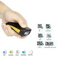 Scanner di codici a barre Bluetooth 2D NETUM C750, piccolo lettore di codici a barre QR portatile 3 in 1 con clip posteriore per scanner di magazzino