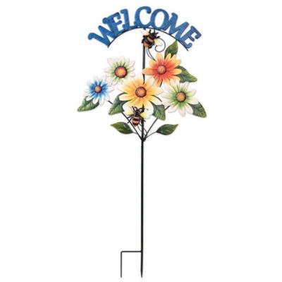 Sunset Vista Designs 425895 - Welcome Stake (94850) Lawn and Garden Lighted Color Changing Plants