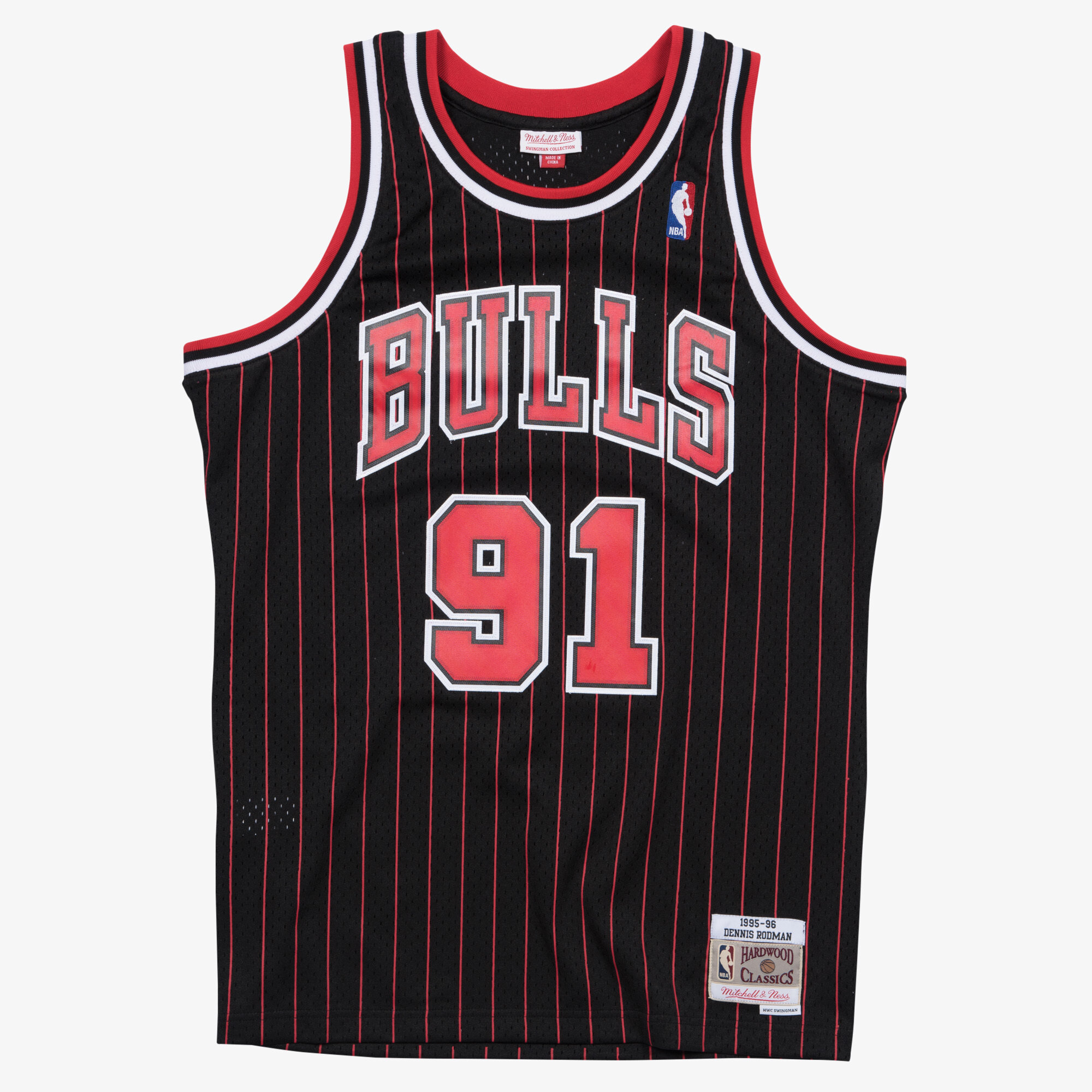 Chicago Bulls Mitchell & Ness Swingman-Trikot (Auswechselspieler) Dennis Rodman 1995–96 Image