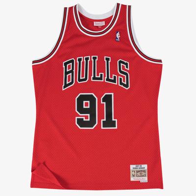 Chicago Bulls Dennis Rodman 1997-98 Road Swingman Trikot von Mitchell & Ness - Herren Image