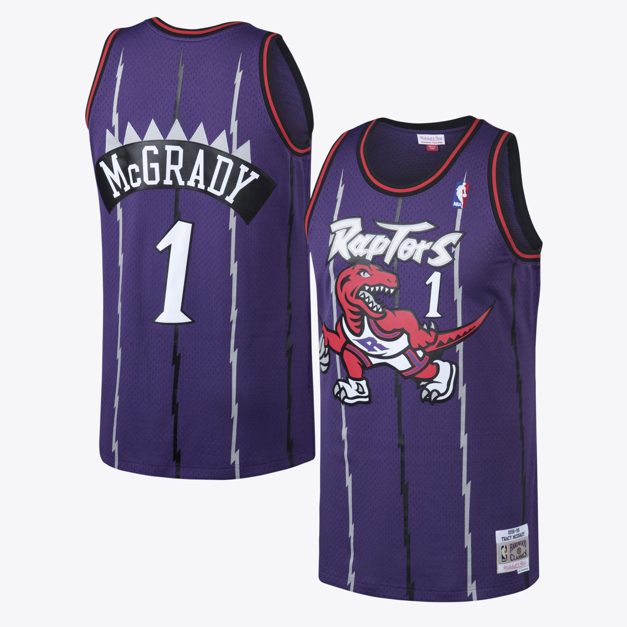 Toronto Raptors Tracy McGrady Hardwood Classics Road Swingman-Trikot von Mitchell & Ness – Herren Image