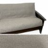 Burlap Gray Futon Cover 171 Queen