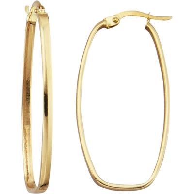 Paar Creolen FIRETTI "Schmuck Geschenk Gold 375 Ohrschmuck Ohrringe", gold (gelbgoldfarben), Ohrringe, Damen, Gelbgold 3