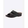 Pantolette FRANKEN-SCHUHE, Damen, Gr. 40, blau (dunkelblau), Lederimitat, sportlich, Schuhe