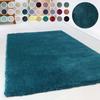Hochflor-Teppich ESPRIT "Relaxx ESP-4150" Gr. 4, blau (türkis, petrol), B:160cm H:25mm L:230cm, Kunstfaser, Teppiche, Wohnzimmer, sehr große Farbauswahl, weicher dichter Hochflor