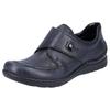 Klettschuh RIEKER, Damen, Gr. 42, blau (nachtblau), Lederimitat, Textil, sportlich, Schuhe, mit dezentem Paisley-Muster