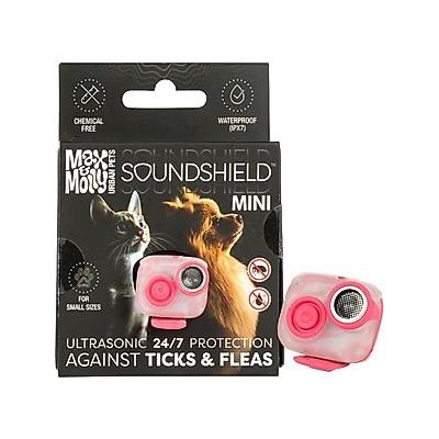Max & Molly Soundshield Mini 24/7 UltraSonic Tick & Flea Repeller Collar Tag for Dogs & Cats, Rose
