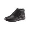 Stiefelette WALDLÄUFER, Damen, Gr. 4,5, schwarz (schwarz, gemustert), Nubukleder, Lackleder, Basic, Schuhe