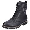 Winterboots REMONTE, Damen, Gr. 44, schwarz, Leder, klassisch, Schuhe, Blockabsatz, Schnürboots, Outdoorschuh mit Zierschnalle