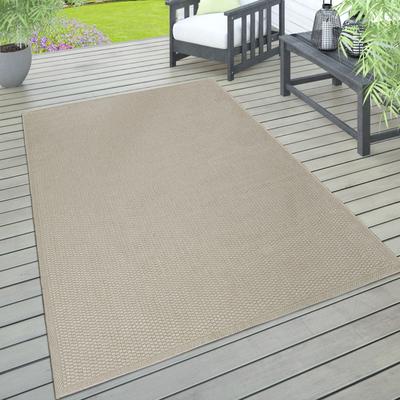 Teppich PACO HOME "Timber 125", beige, B:160cm H:4mm L:220cm, Polypropylen, Teppiche, Flachgewebe, Sisal Optik, auch als Läufer, In- und Outdoor geeignet Image