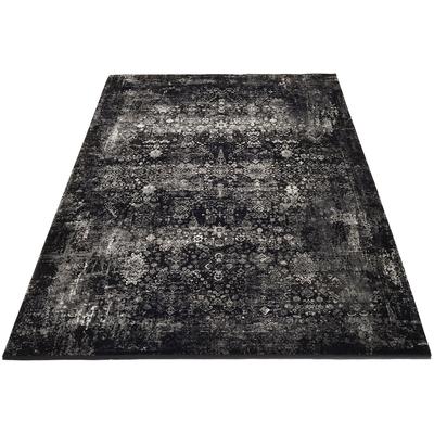 Läufer OCI DIE TEPPICHMARKE "BESTSELLER MAGIC", schwarz (schwarz, grau), B:80cm H:8mm L:300cm, Viskose, Teppiche Image