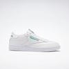 Sneaker REEBOK CLASSIC "CLUB C 85", Gr. 38,5, grün (weiß, grün), Leder, Synthetik, sportlich, Schuhe Damenschuh Herrenschuh Retrosneaker Skaterschuh Sneaker Sneaker low